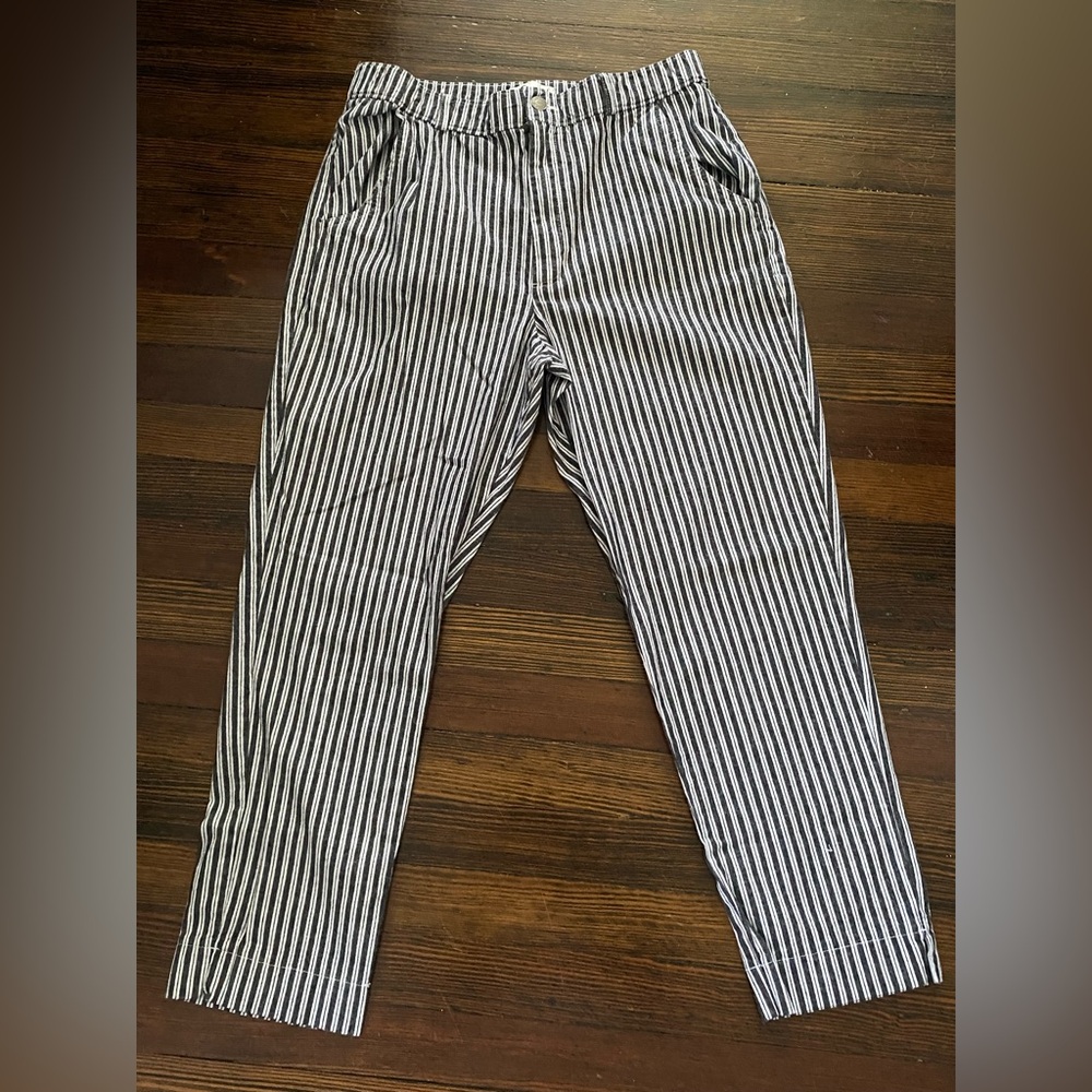 Hollister Black and White Striped Pants